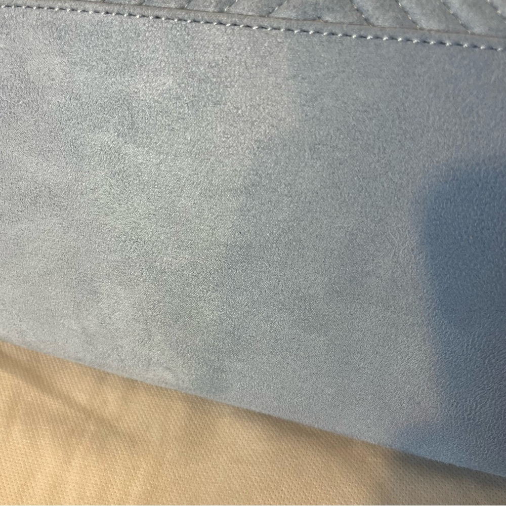 Urban‎ Expressions Blue Vegan Suede Clutch Bag or Crossbody Bag NWT Retro Bold - Picture 4 of 15